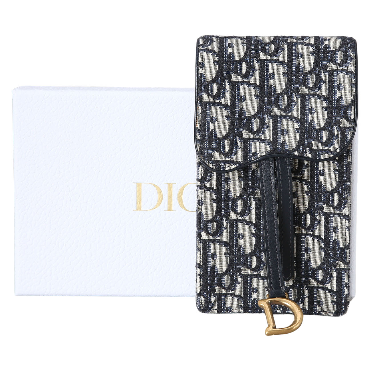 CHRISTIAN DIOR(USED)크리스찬 디올 오블리크 새들 버티컬 파우치 폰홀더 백
